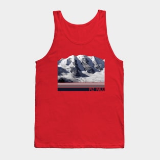 Piz Palü Mountain Illustration Tank Top